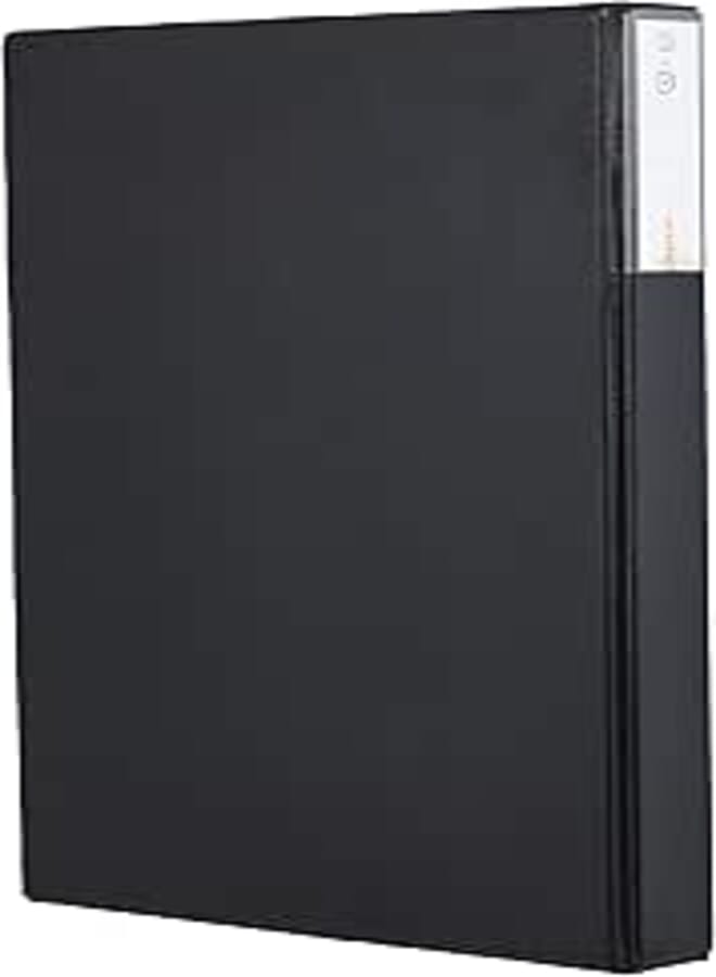 Digital a4 ring binder, 4 ring d-shaped, 4 cm - black